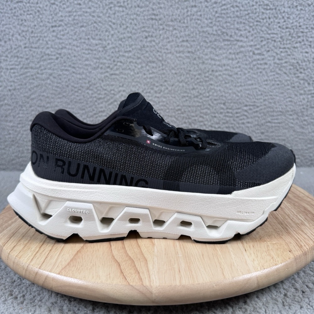 On Cloudmonster 3 Hyper Womens 8 Black Road Running Shoes 6mm Drop 3WG10041430